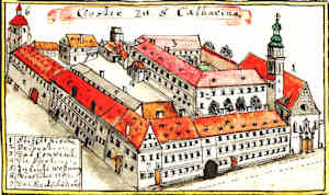 Closter zu S. Catharina - Klasztor Dominikanek p.w. w. Katarzyny, widok z lotu ptaka